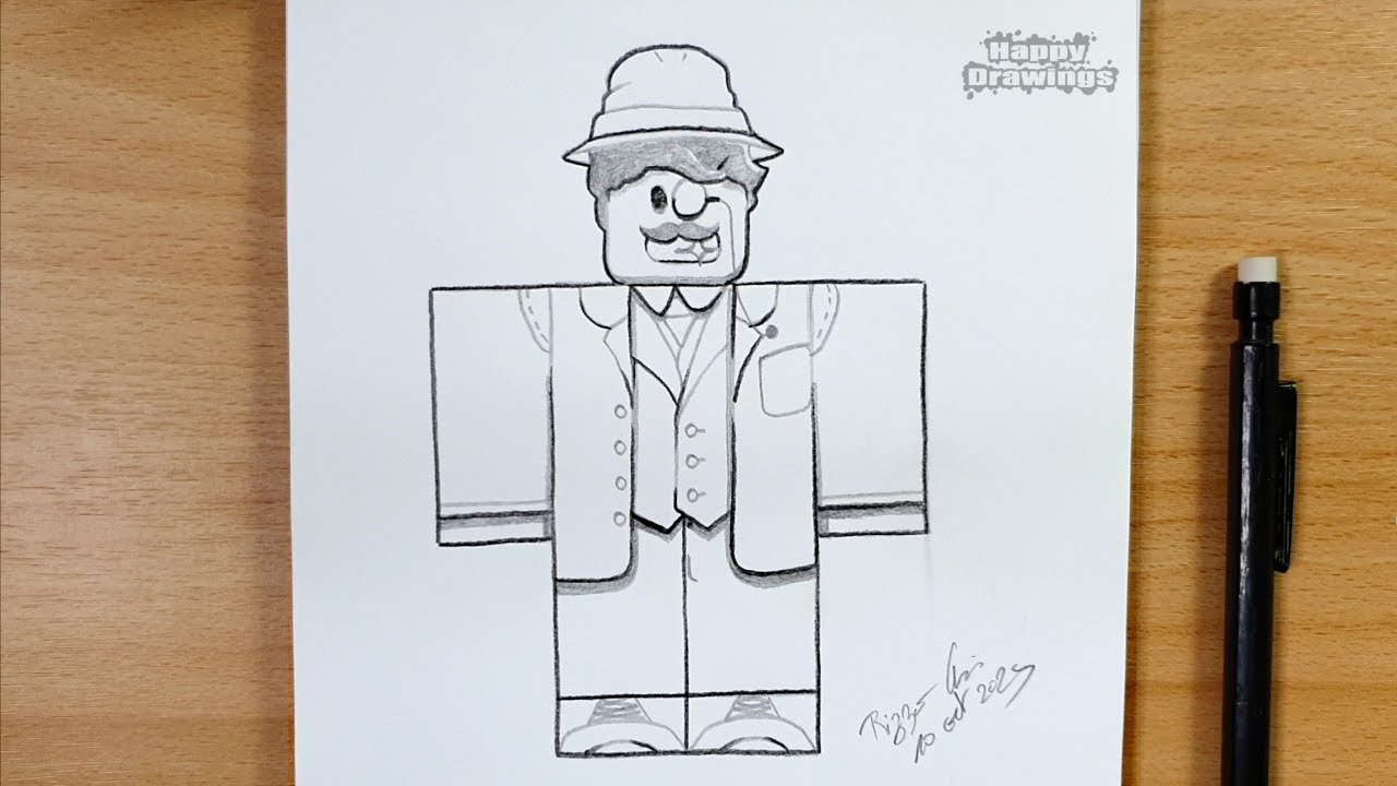 How to Draw the Furniture Trader from 99 Nights in the Forest | Easy Pencil Sketch for Beginners