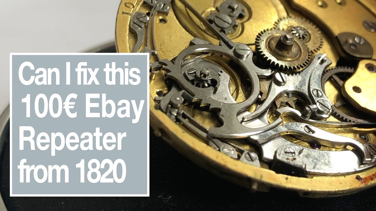 РЕДКИЙ Квартовый репетир с Ebay (100 евро) || Реставрация репетира карманных часов 1820-х годов