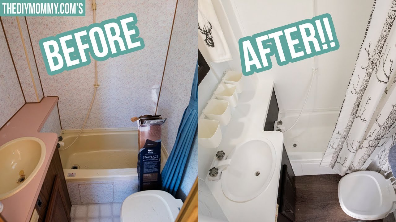 RV Bathroom Makeover on a Budget | The DIY Mommy