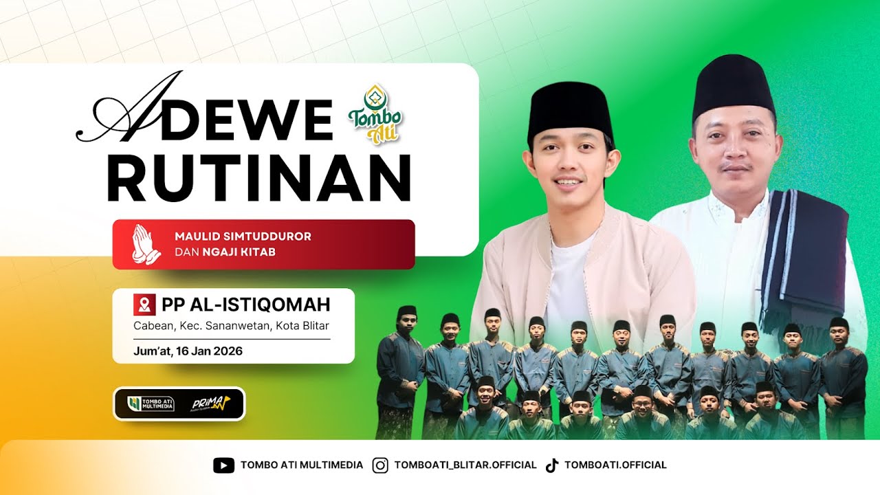 [LIVE] Rutinan Maulid Simtudduror Majelis Tombo Ati Feat Mas Farid And Friends