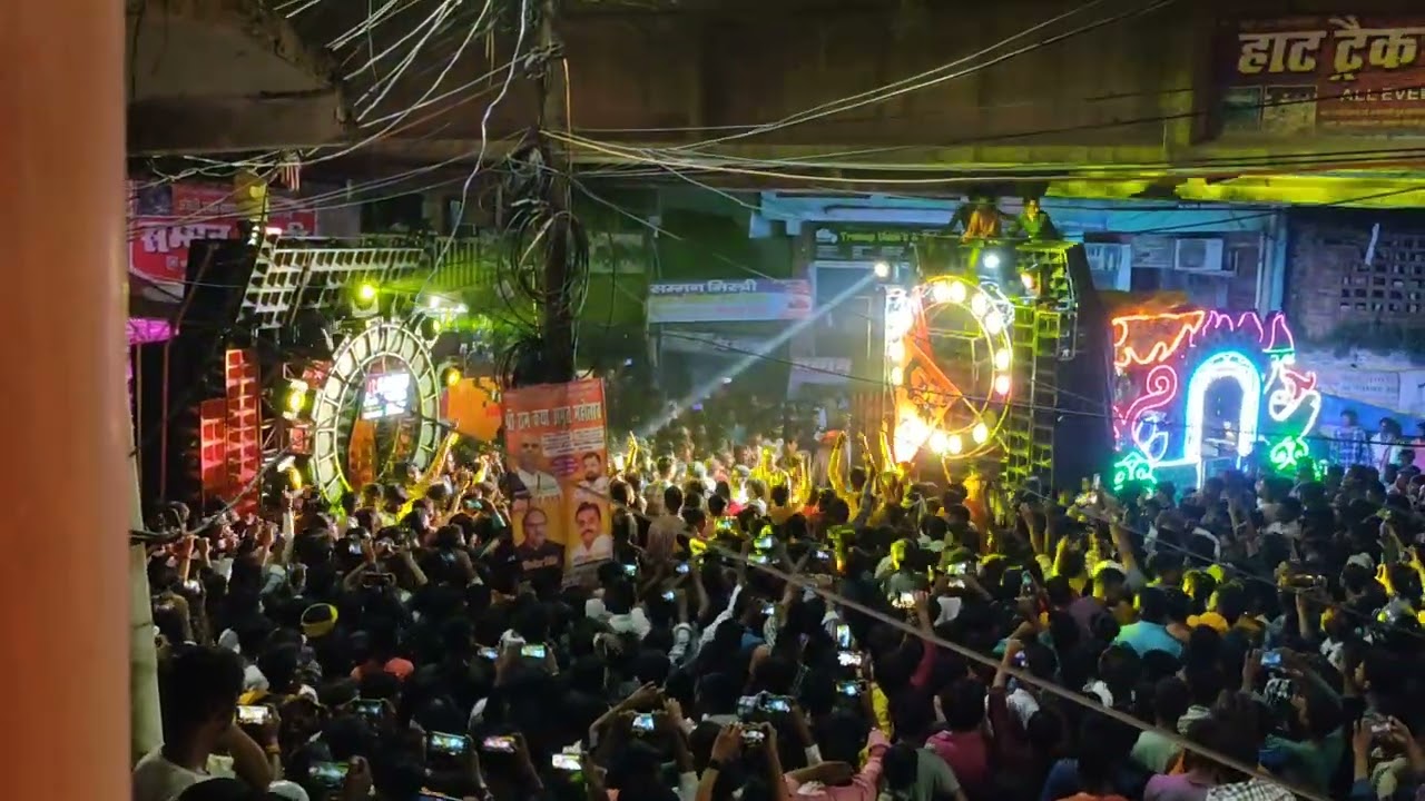 Santosh DJ Harisenganj 🆚 Sachin Baba DJ Sultanpur best dj campatisn , Ganesh visarjan Sultanpur 2023