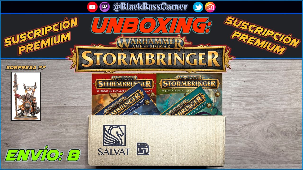 UNBOXING WARHAMMER AGE OF SIGMAR STORMBRINGER: 8º Envío Suscripción Premium