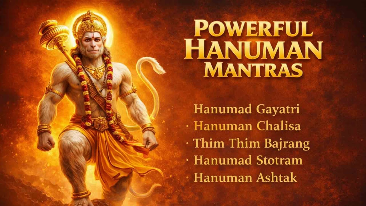 Listen to These Powerful Hanuman Mantras | For Strength, Protection & Fear Removal | Hanuman Jukebox