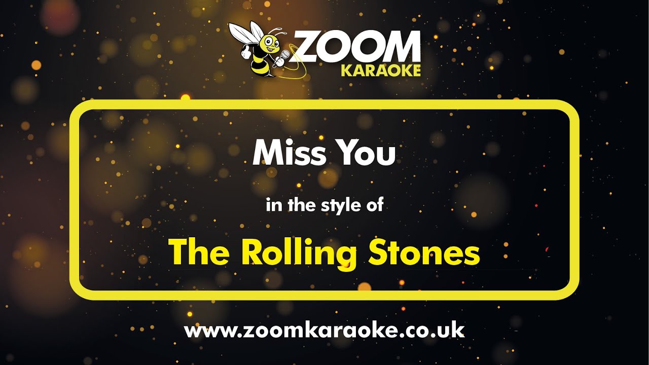 The Rolling Stones - Miss You - Karaoke Version from Zoom Karaoke