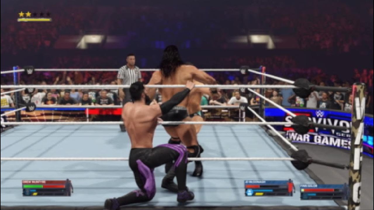Wwe2k24  one on two   handicap match