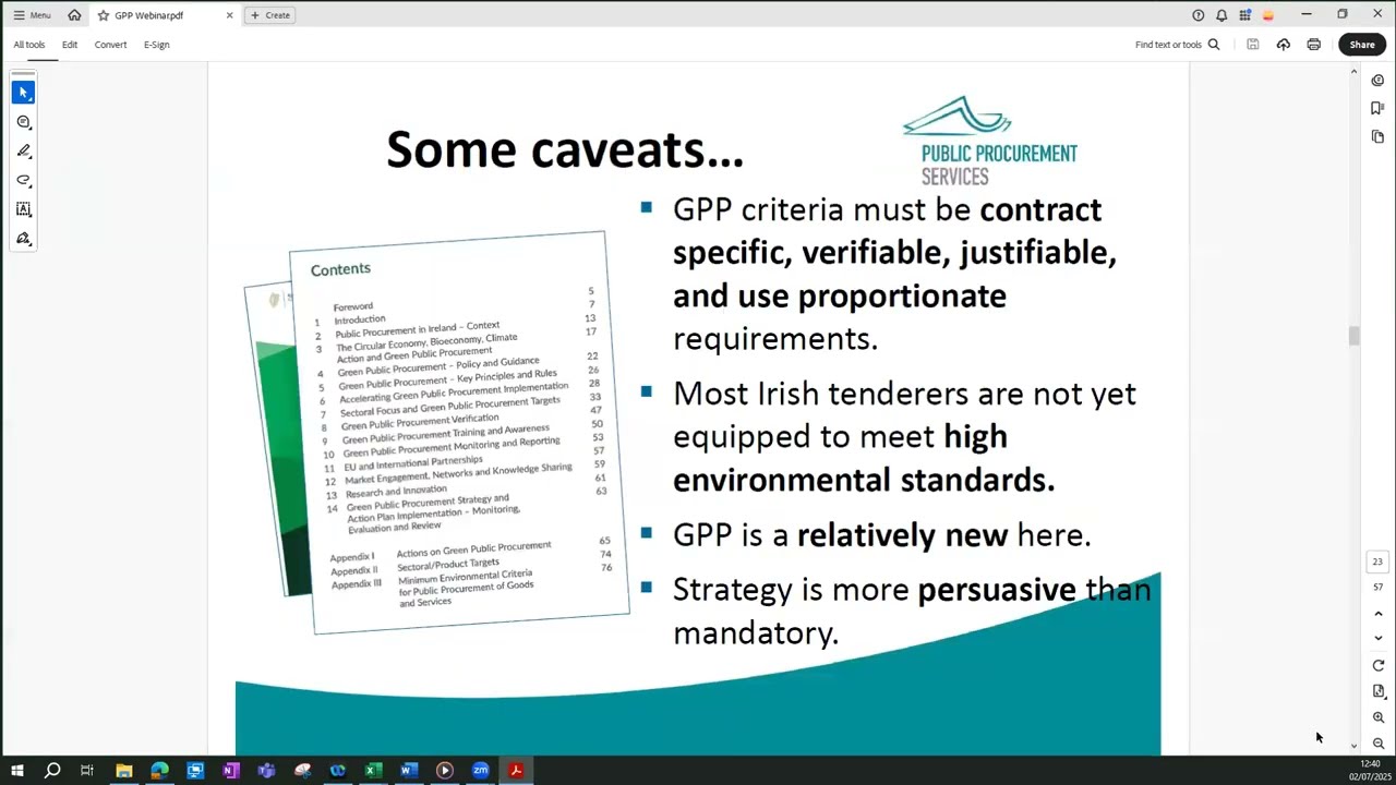 Webinar: Understanding Green Public Procurement