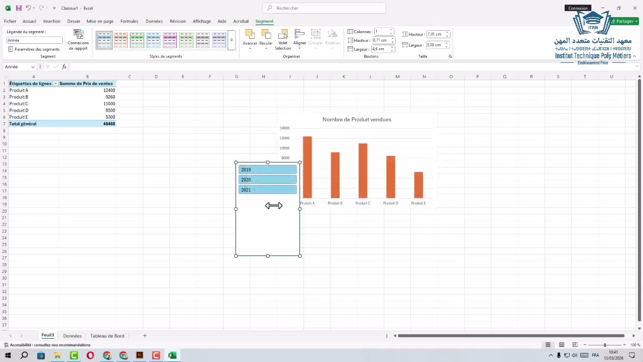Formation Ramadan 2026 S22 EXCEL Tableau de Bord