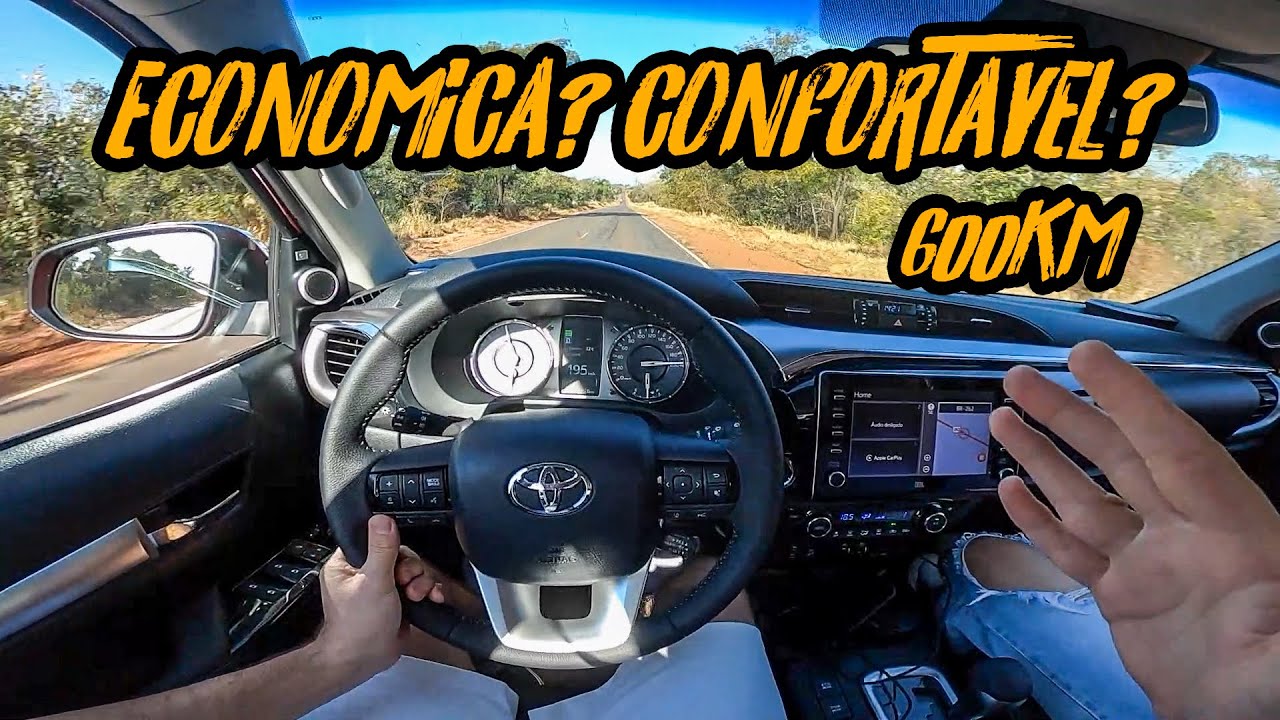 CONSUMO REAL DA HILUX DIESEL 2021 NA ESTRADA!😱ANDA MESMO!?