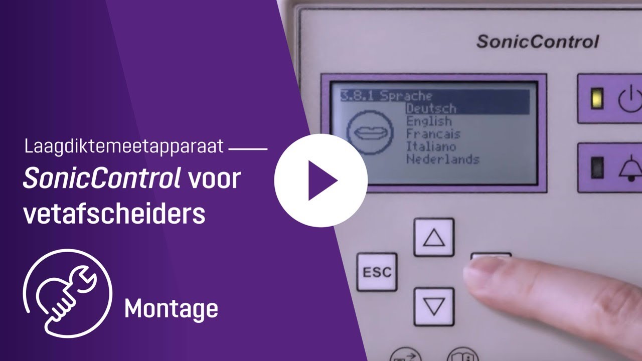 SonicControl voor vetafscheiders | Montagevideo