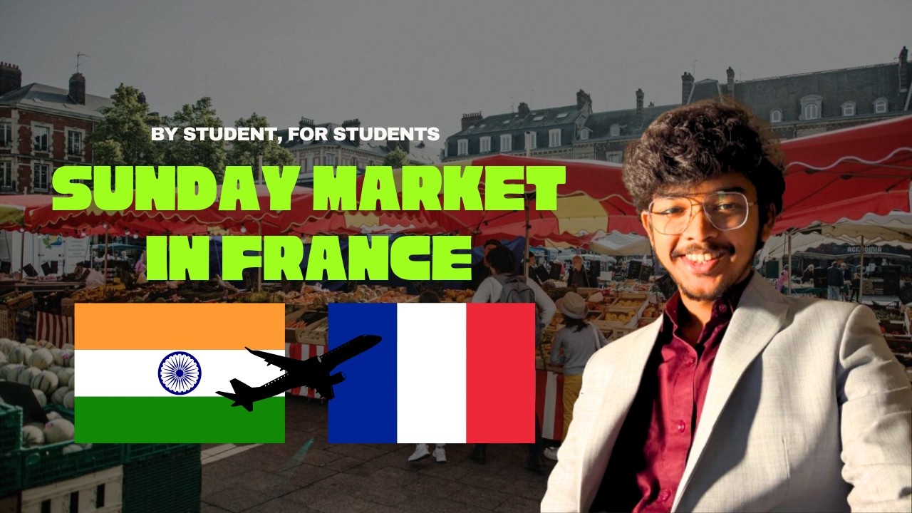 Sunday Market in Lille 🇫🇷 | Cheap Groceries for Students | Wazemmes Market Vlog