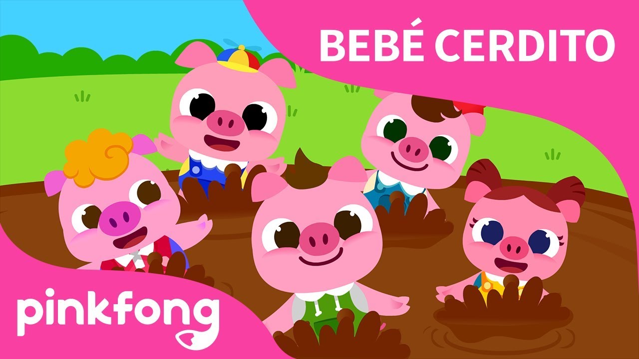 Cinco Cerditos | Beb&eacute; Cerdito | Animales | Pinkfong Canciones Infantiles