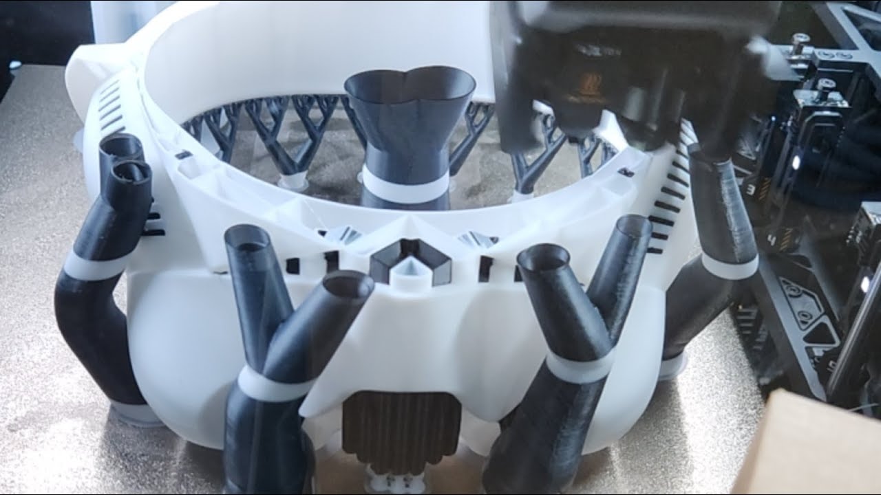 ⭕ bambu Lab H2C Star wars stormtrooper full size one piece helmet multicolor 14 hours to go