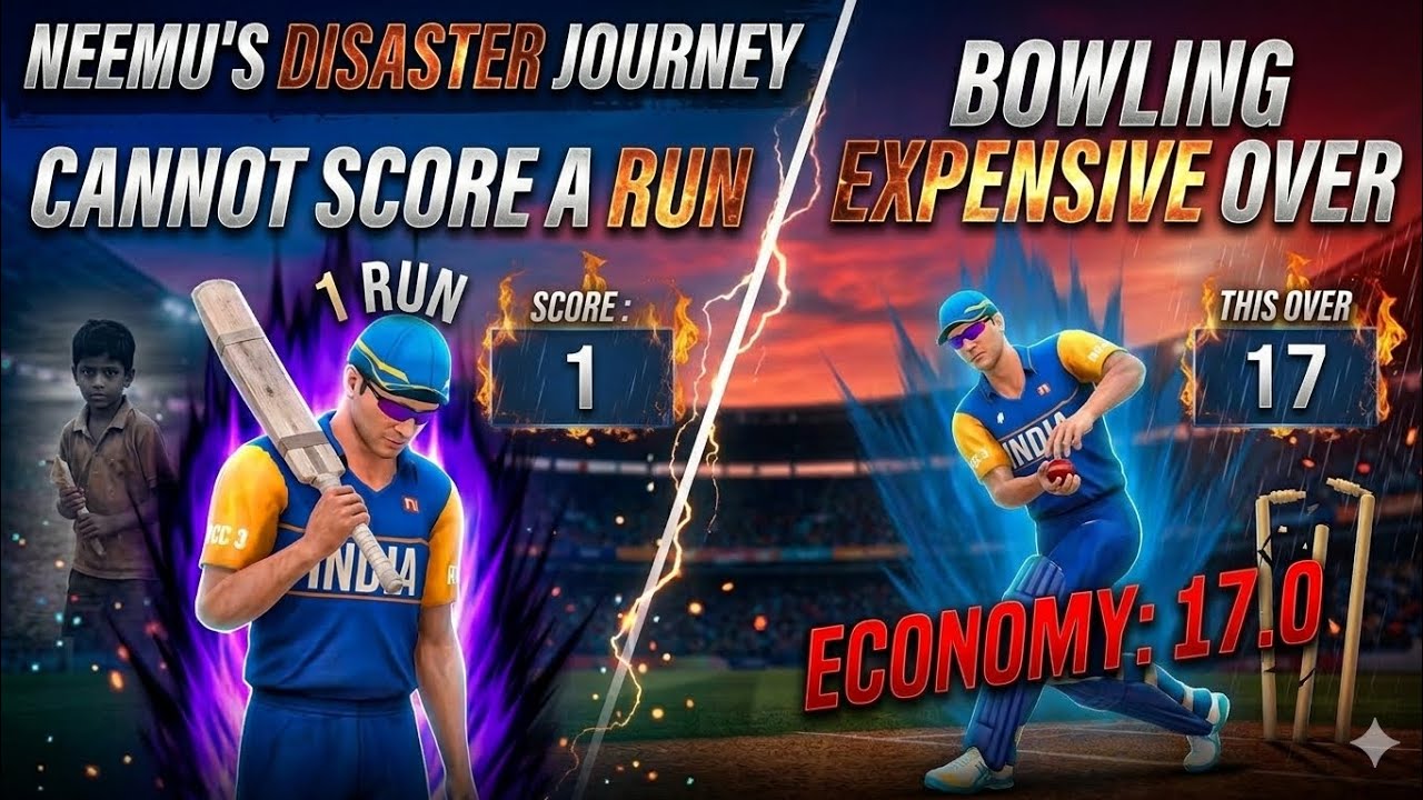 IT'S NOT EASY FOR NEEMU 😱😱 #cricket #cricketlover #ipl #gaming #gameplay #games #viratkohli #t20 
