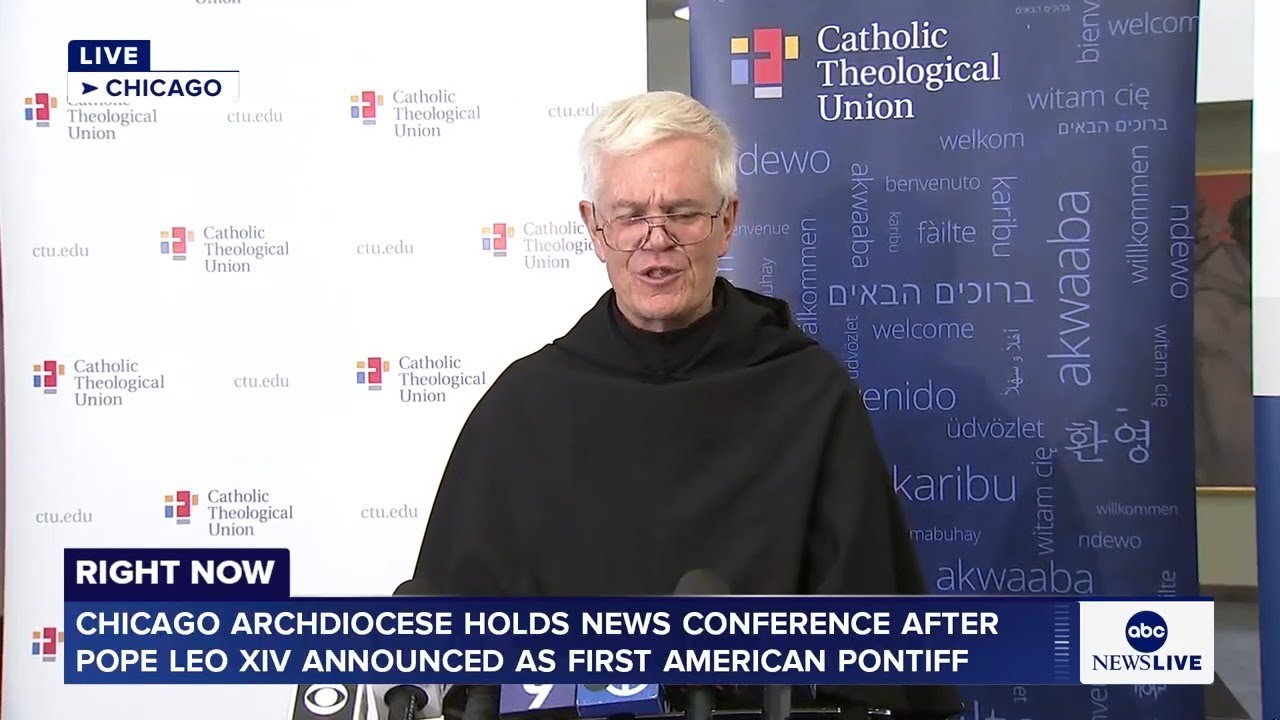 LIVE: Chicago Archdiocese holds news conference after Pope Leo XIV announced as first American pope