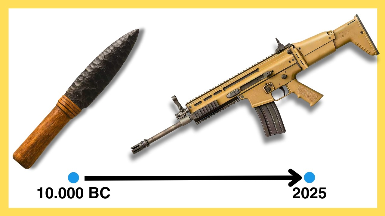 Evoluci&oacute;n de las Armas | 10.000 a. C. a 2025 | Timelapse cronol&oacute;gico