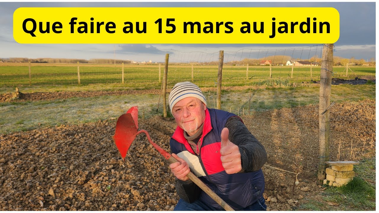 Au 15 mars au jardin préparation pour planter les échalotes