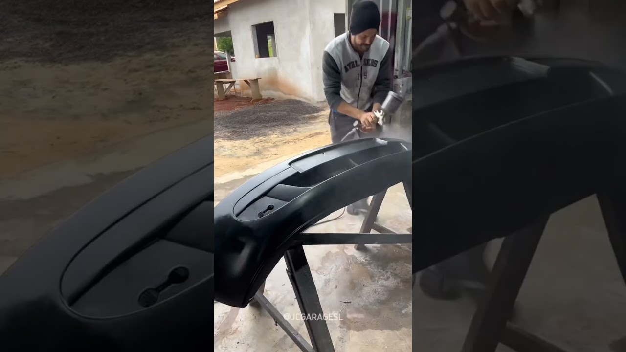 Como pintar um parachoque ?!!   #automobile #dicas #golf #mechanic