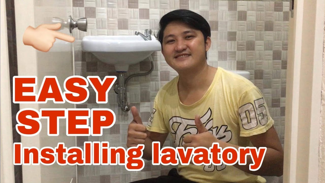 Paano mag install ng hang lavatory step by step