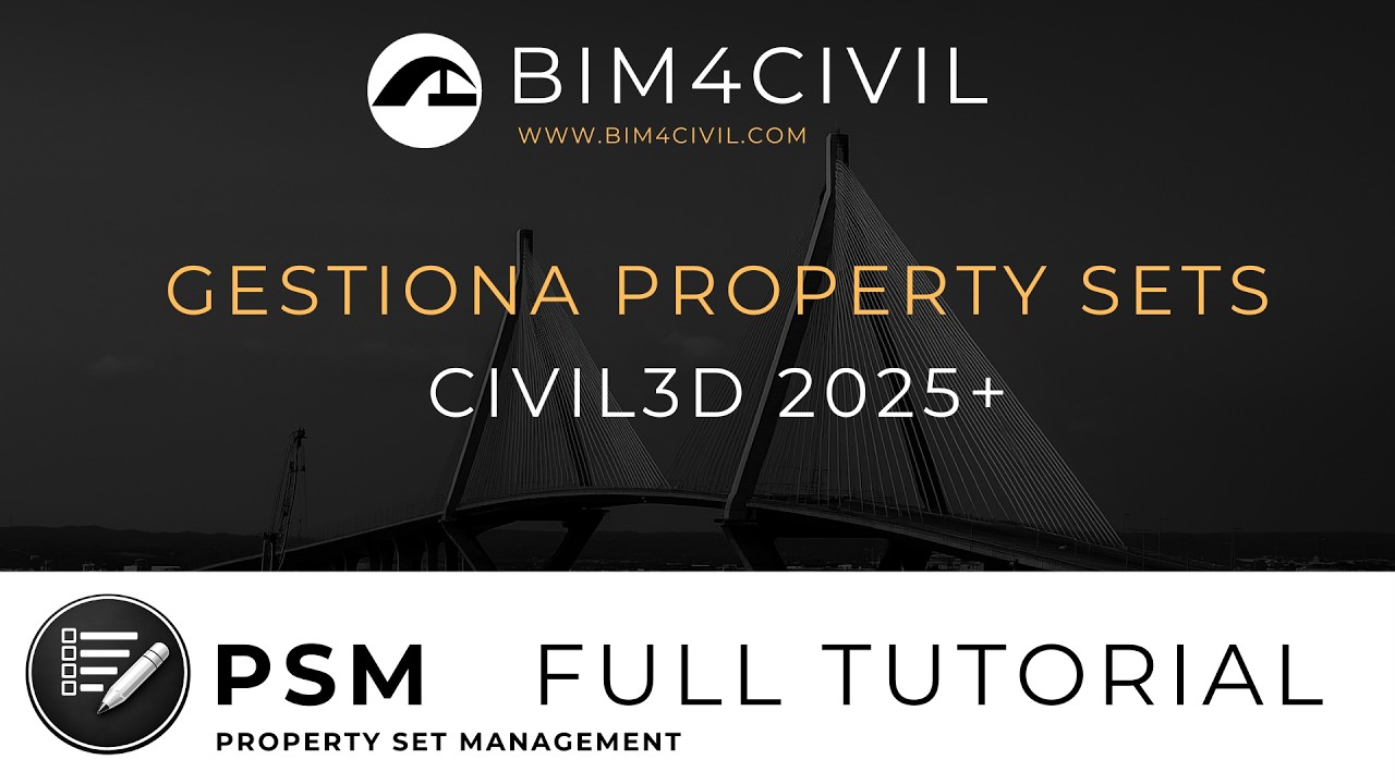 Cómo gestionar Property Sets en Civil 3D 2025 con PSM (Tutorial Completo)