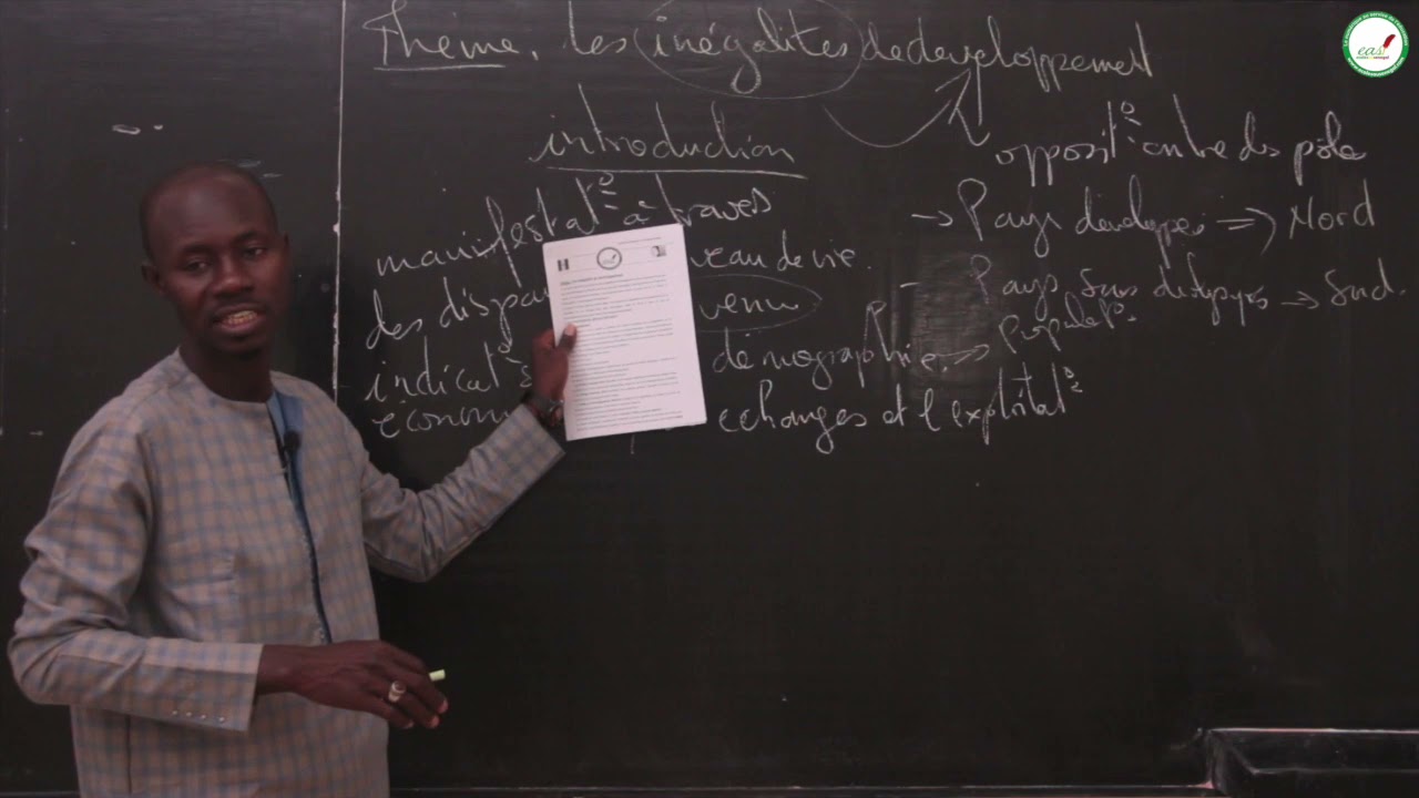 Cours - Troisième - HG : Les inégalités de développement / M. Sarr