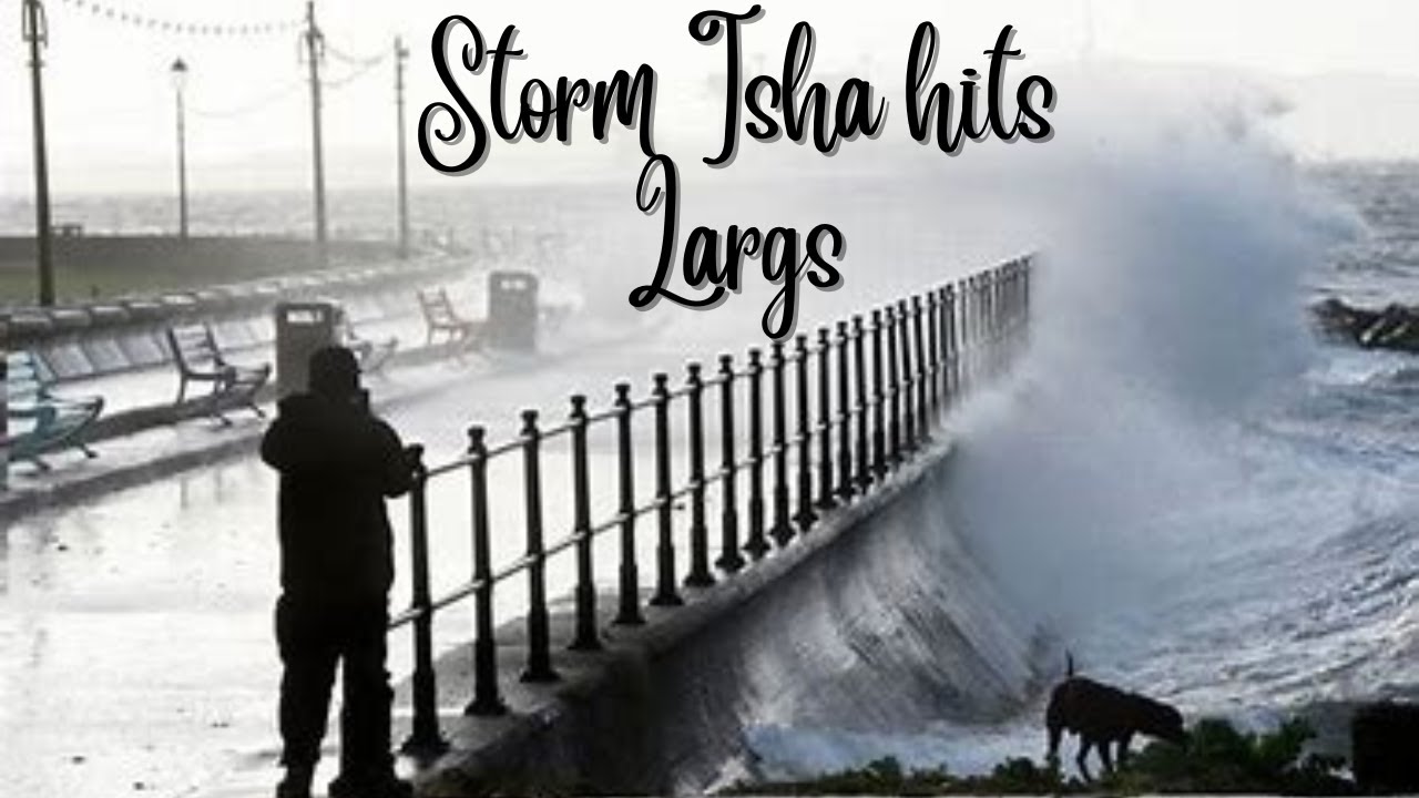 I take a walk along Largs promenade after storm isha hits the Scottish coast