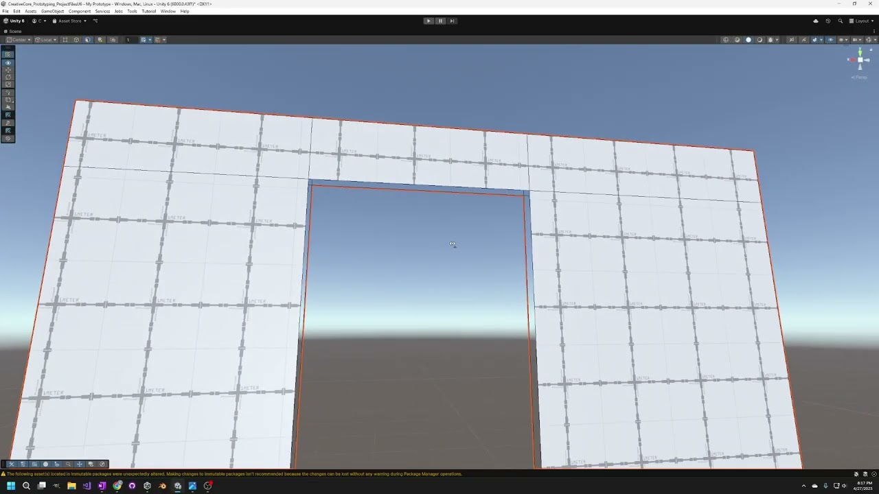 Unity 6 ProBuilder - Make a doorway (Creative Core Pathway)