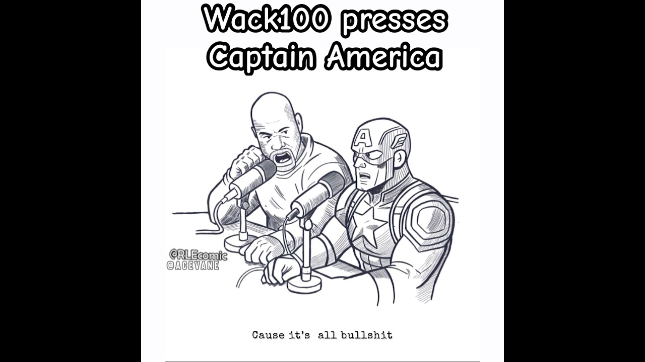 Wack100 выпускает совместную работу @AceVane и @rlecomic по Капитану Америке