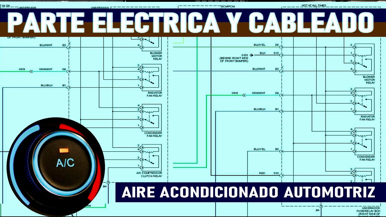 Diagrama eléctrico del aire acondicionado (explicado a detalle)