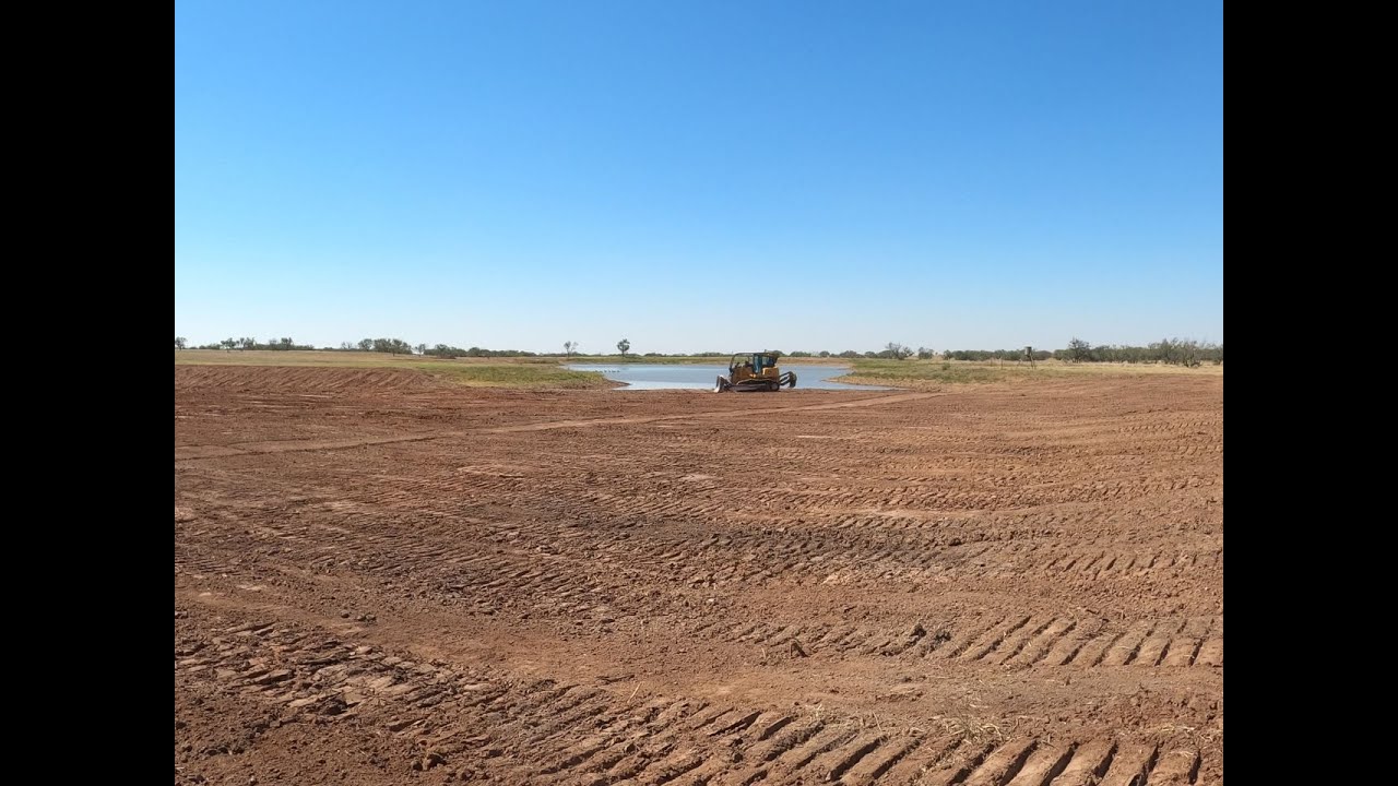 Dozer Digging Out Upper End Of BIG LAKE !  ALOT OF DIRT TO MOVE !