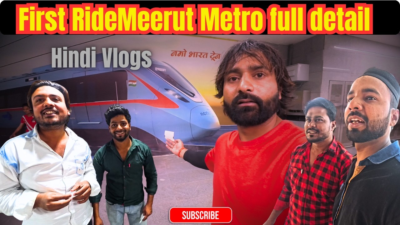 First day Ride in MEERUT Metro & RRTS Namo Bharat Train Full Details Meerut to Delhi #rrts