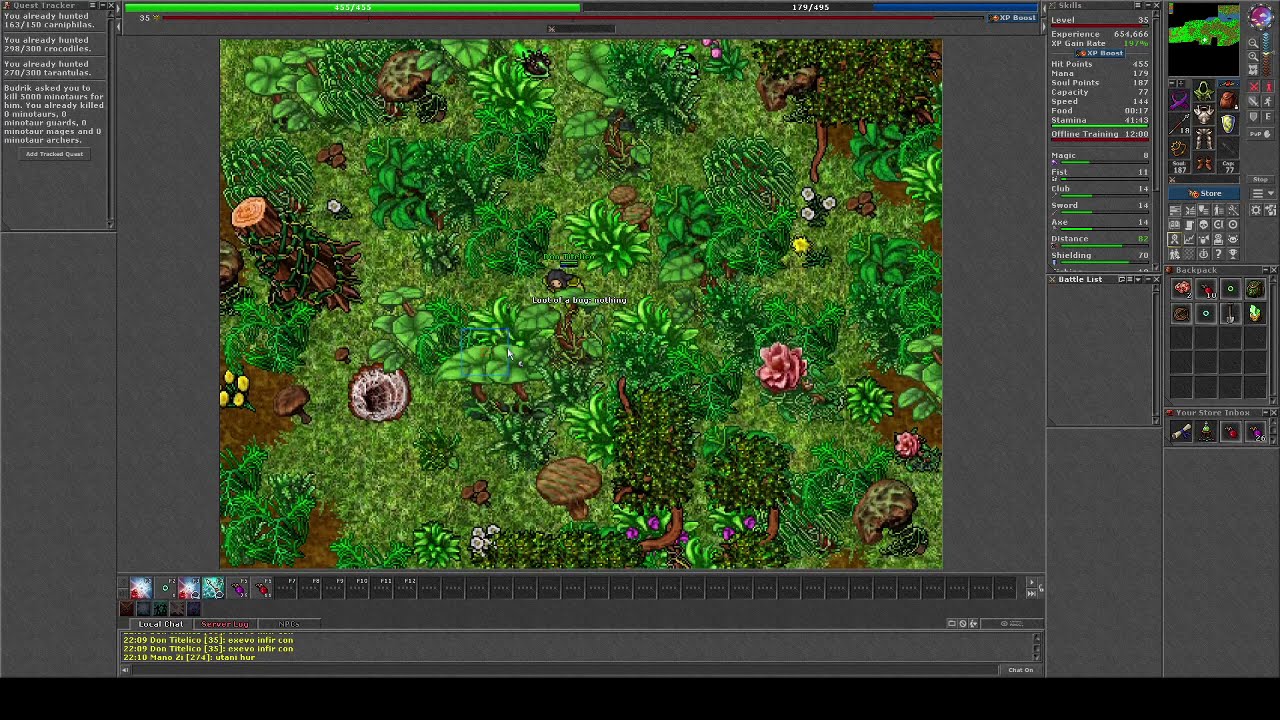 Tibia - Game Play - Dia 13