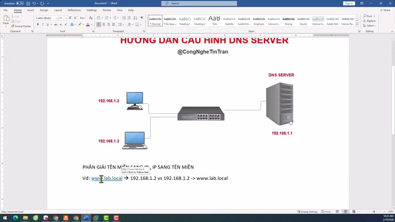 Hướng Dẫn cấu hình DNS Server