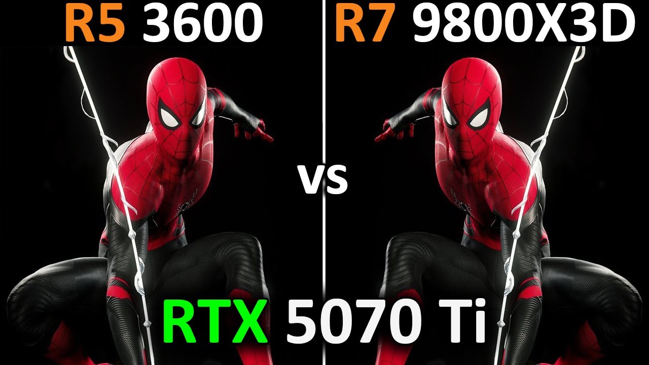 Ryzen 5 3600 vs Ryzen 7 9800X3D | RTX 5070 Ti | How Big is the Difference? | 1440p, 4K | 2025