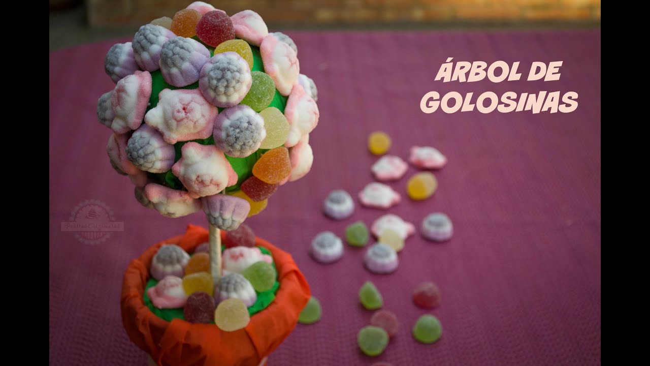 Árbol de Golosinas - Decoración mesa dulce - Fiesta Infantil