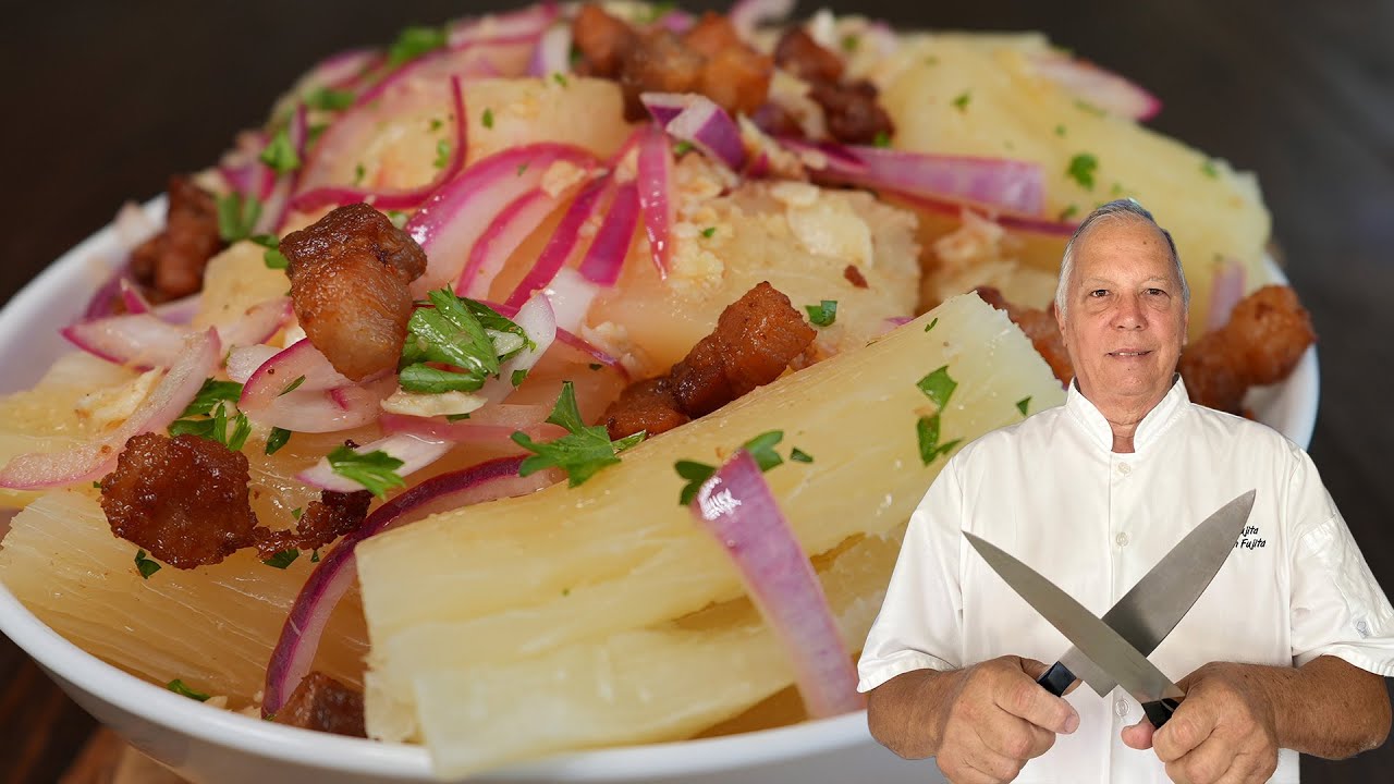 Yuca con mojo