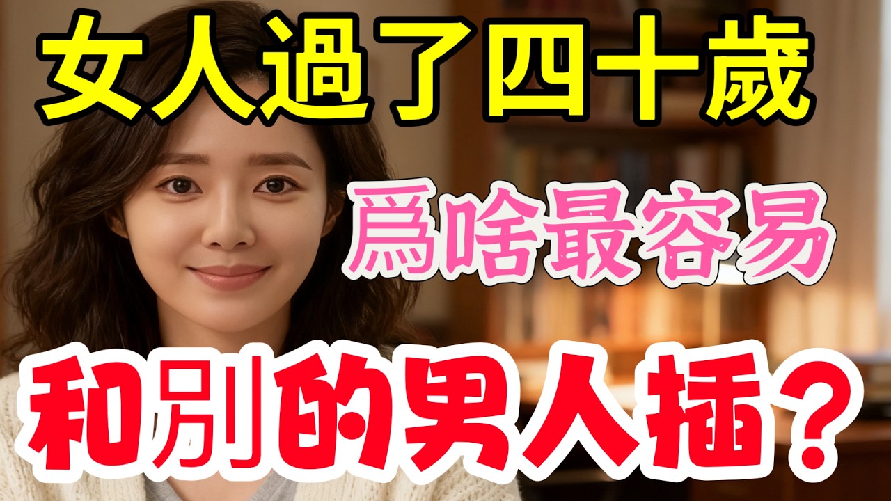 爲何女人四十歲後，很容易和男人發生點關系 ？看完妳就明白了#情感 #爱情-#分享 #happy婚 #男女相處 #男女行動