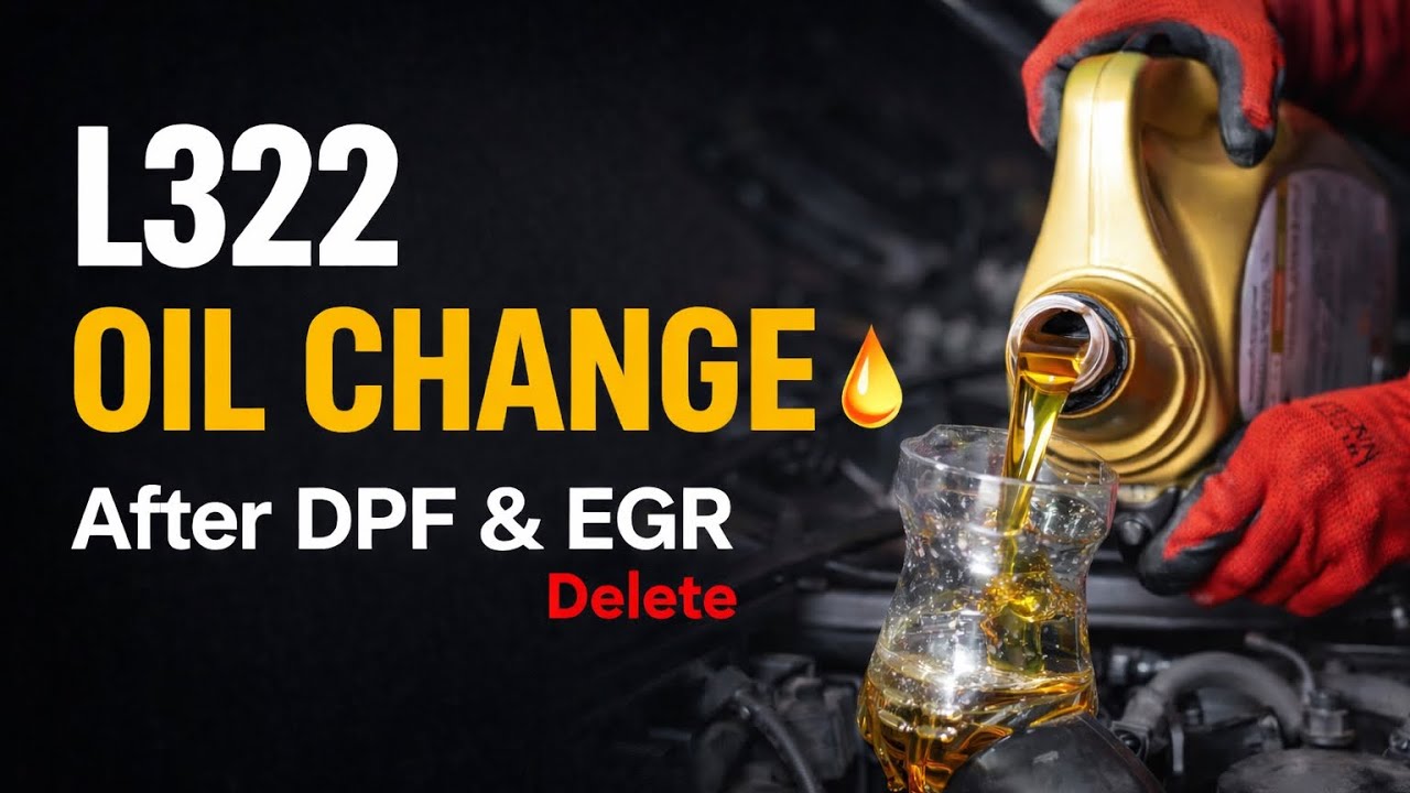 L322 Oil Change: After EGR & DPF delete