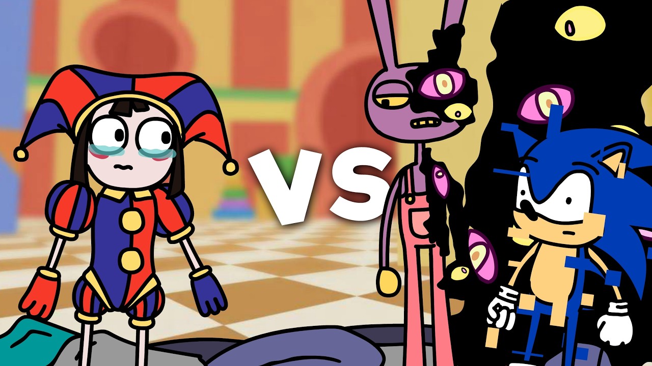 Animation Battles | The Amazing Digital Circus Characters #2 | Pomni | Jax | Sonic