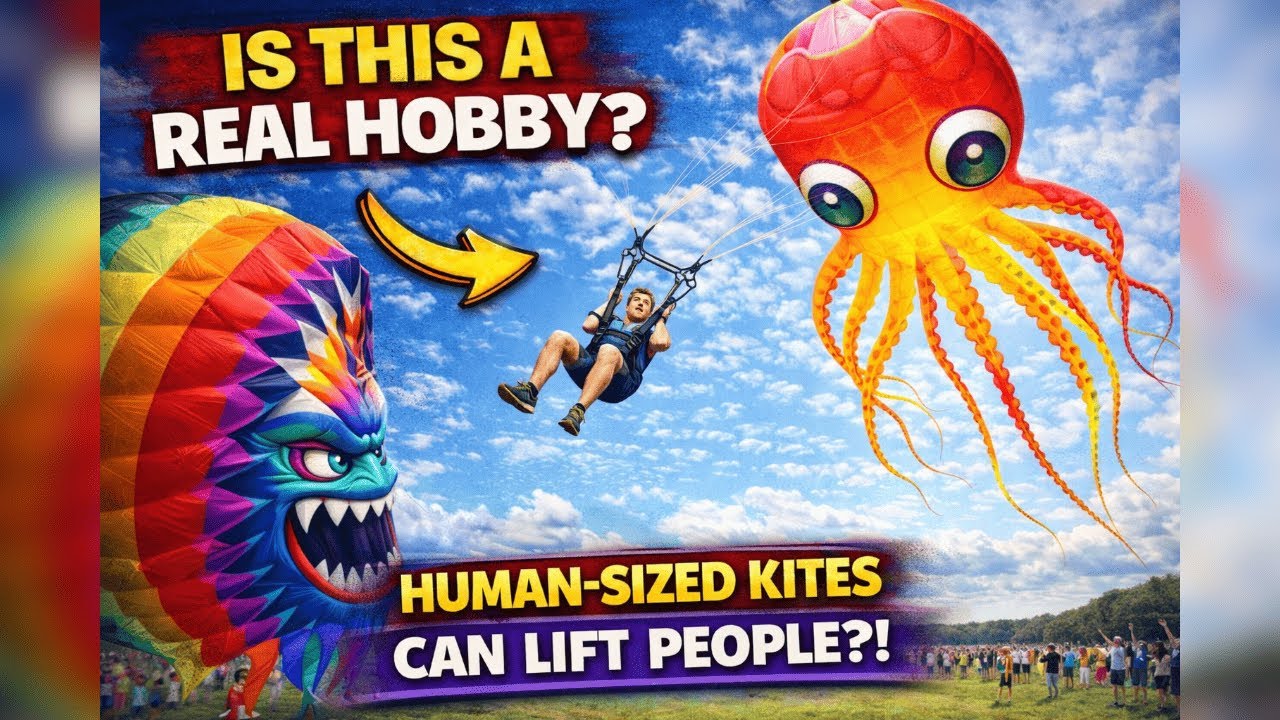 Giant Kites That Can Lift Humans | How Fabric, Wind & Physics Create Real Lift