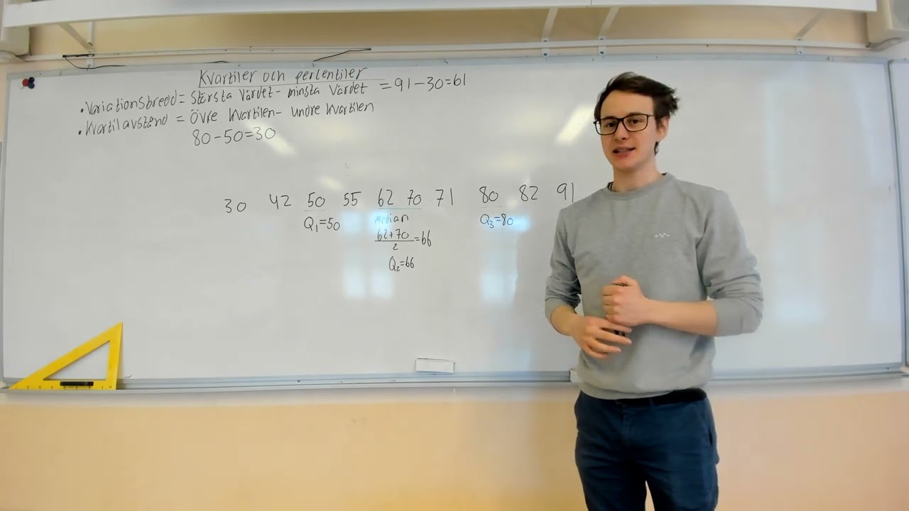 Kap 3.1 Kvartiler och percentiler