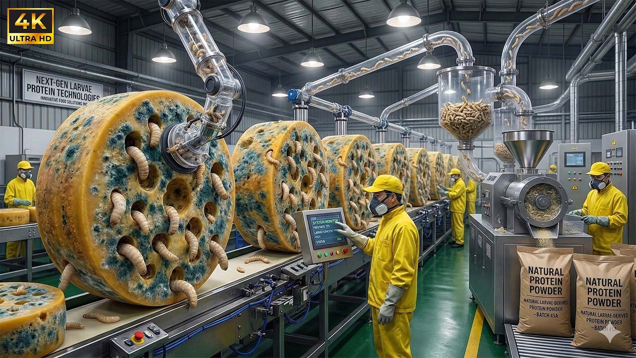 Inside an Italian worm-based Gorgonzola cheese factory: The process of making Gorgonzola cheese