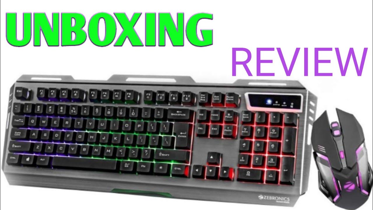 ZEBRONICS Gaming Multimedia USB Keyboard & USB Mouse Combo -Transformer