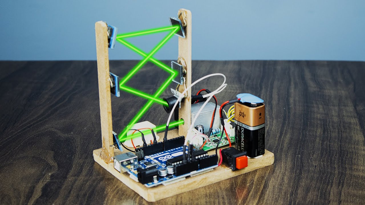 How to Make Laser Security Alarm System for Students | Science Project