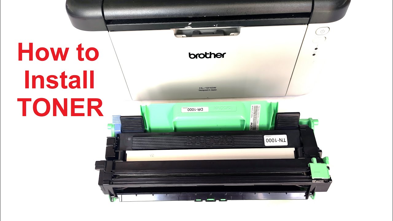 Part 1: How to install #toner  for #brother  HL 1210W #printer