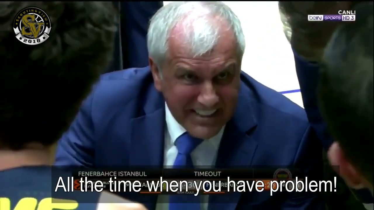 Zeljko Obradovic absolutely mad vs MaccabiENG SUBS | ScoutingView