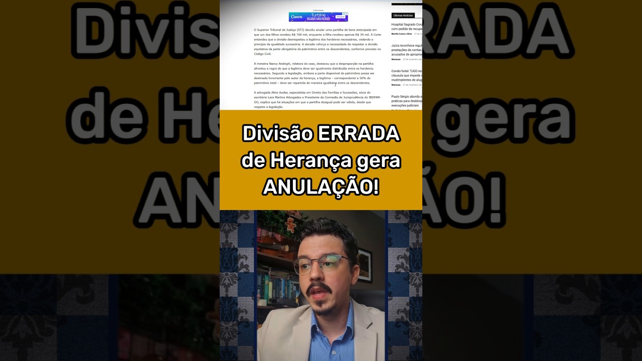Partilha de bens desigual é ILEGAL? Entenda o que diz o STJ