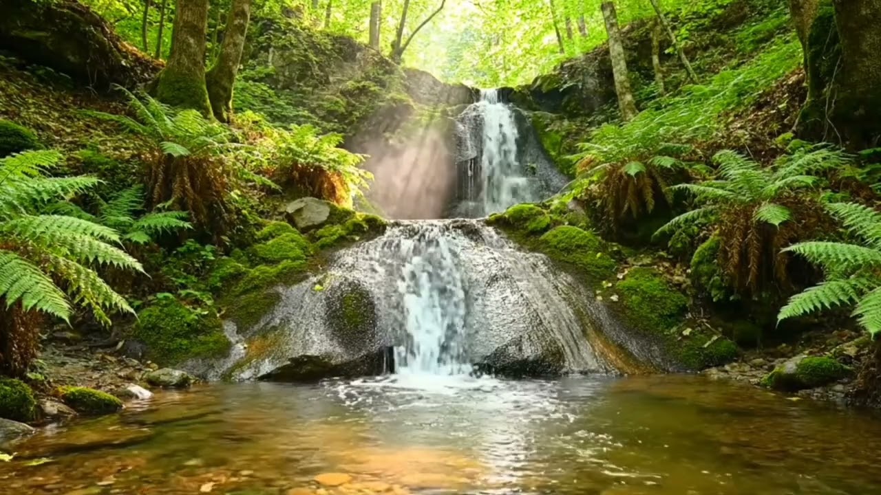 Secret Forest Stream | Peaceful River Sounds & Rare Bird Songs for Total Relaxation