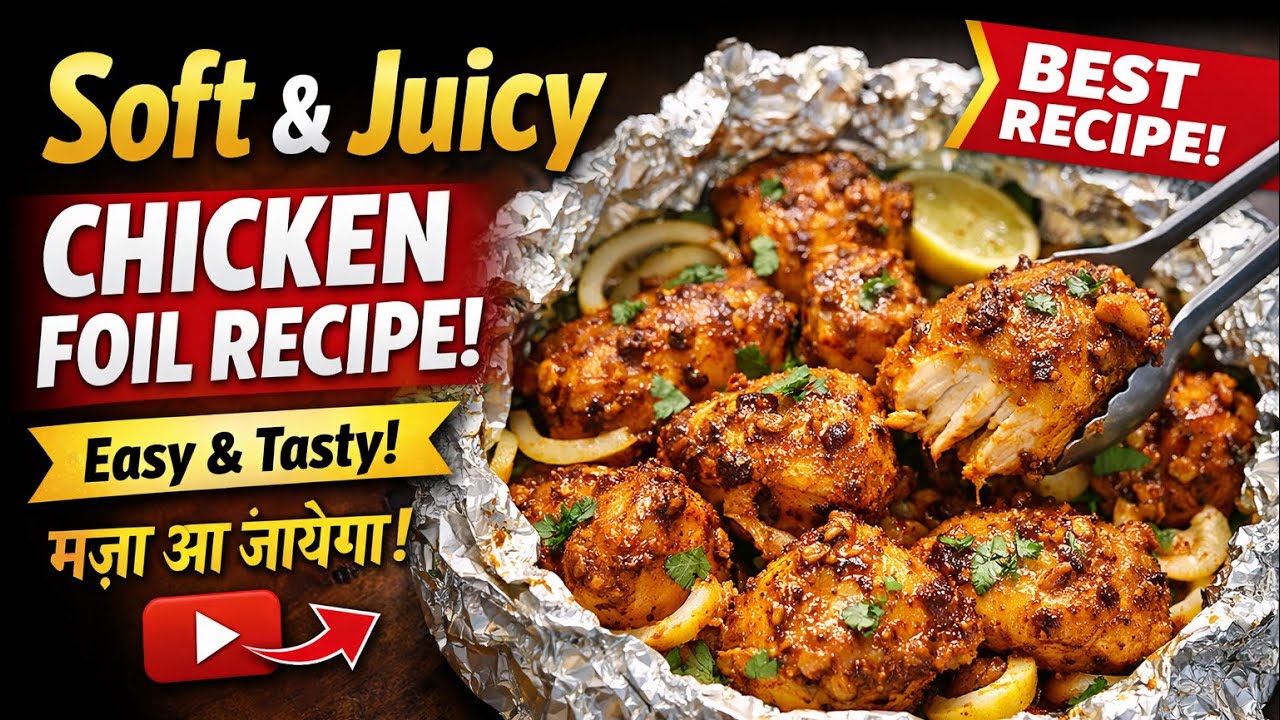 Itna Soft & Juicy Chicken Aapne Nahi Khaya Hoga 😍 | Chicken Foil Recipe