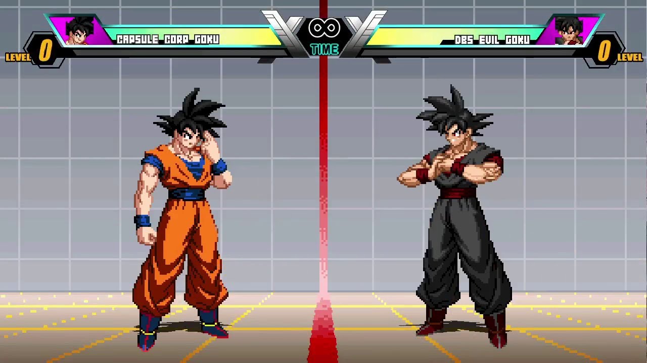 Capsule Corp Goku vs Evil Goku | Hero of Hope vs Dark Reflection | Jump Force Mugen V6 Showdown