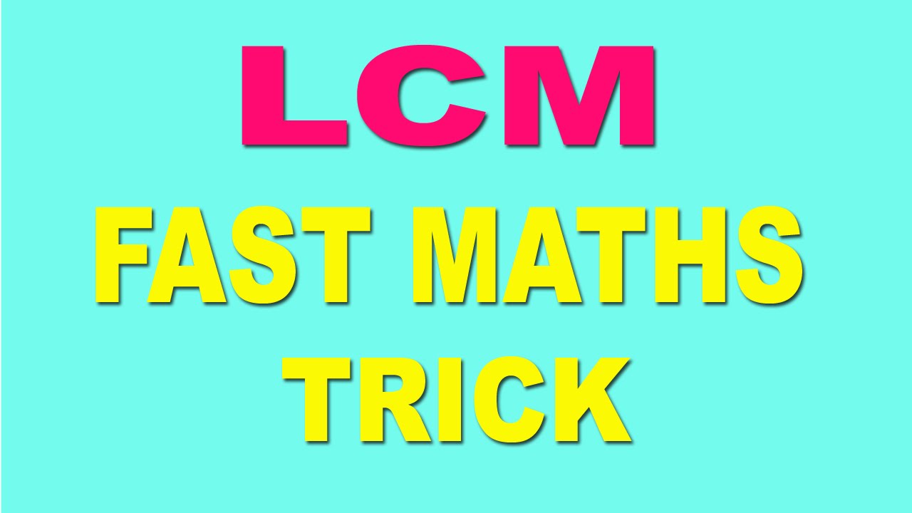 LCM Trick and Shortcut For Fast Maths Calculation - Hindi (2016)